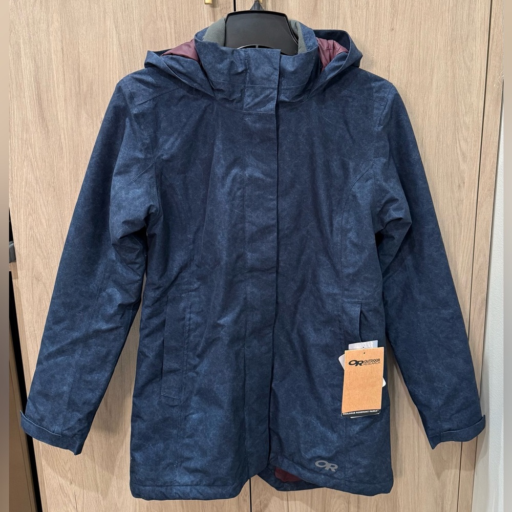 NWTs Outdoor Research Women’s Prologue Rosemont Parka. Ink. Size XS